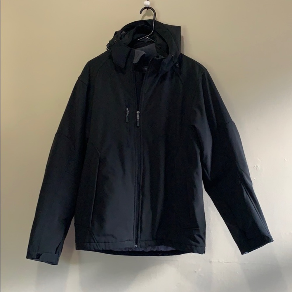 Small Black North End Jacket w Removable Hood